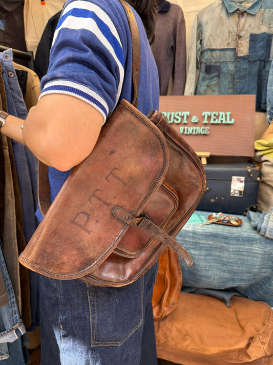 1940s - 1960s French P.T.T Postman Bag