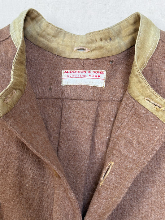 Anderson & Sons Wool Brown Smock Shirt