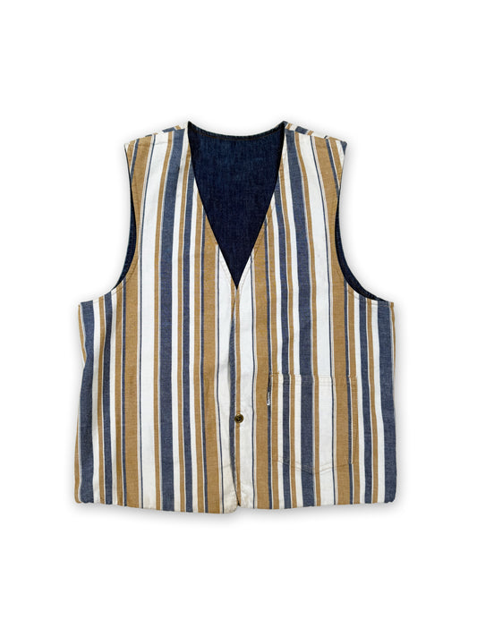 1970s Levi's Big E Orange Tab Reversible Denim Waistcoat