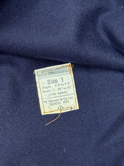 1940s British Army WWII RAF Leather Jerkin [Size 1]