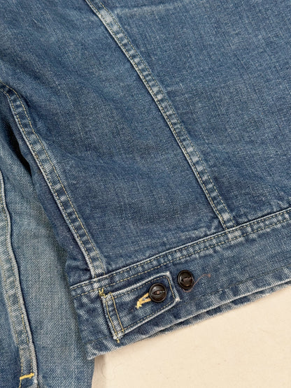 Early 1960s Lee 101-LJ Storm Rider Denim Jacket - Red Liner [42 REG]