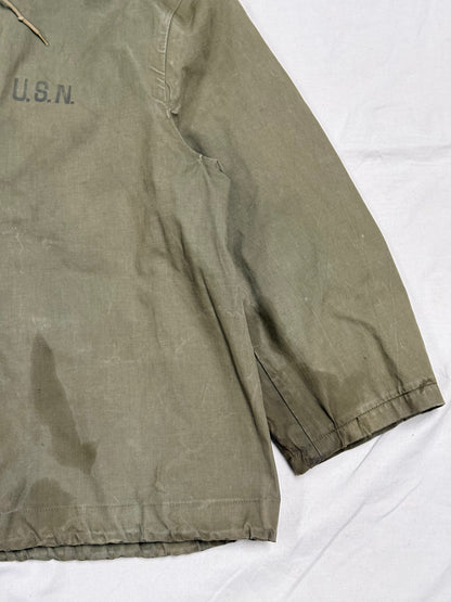 WWII US Navy Foul Weather Smock – Shortened Sleeves [Large]