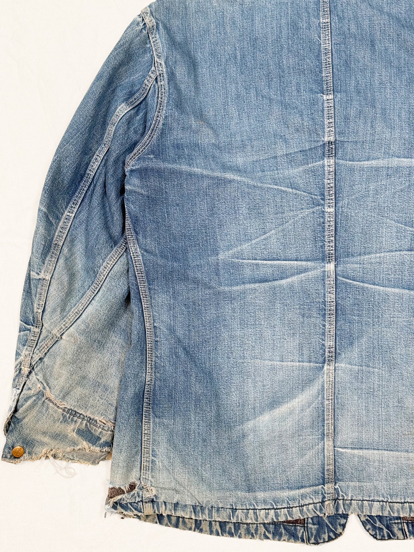 1970s Lee 81-LJ Blanket-Lined Denim Chore Jacket [42 REG]