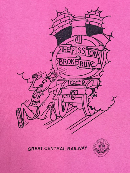 1987 Screen Stars Great Central Railway Run Club T-Shirt – Pink
