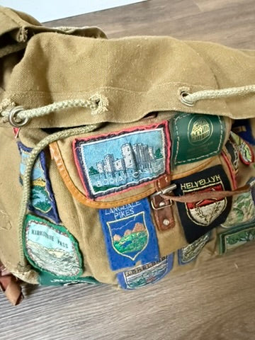 1965–1975 British Lake District Souvenir Patch Hiking Backpack
