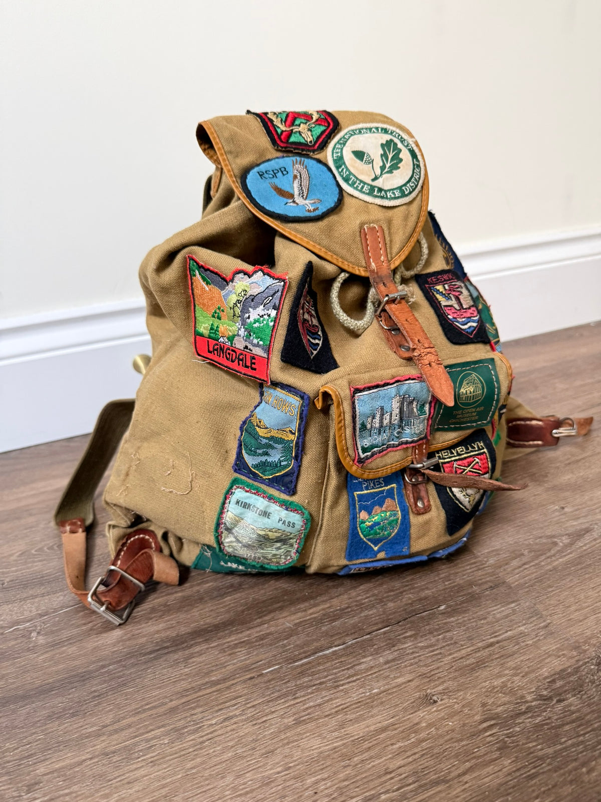 1965–1975 British Lake District Souvenir Patch Hiking Backpack