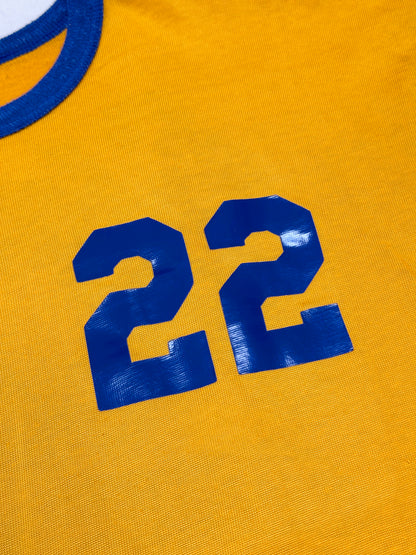 1960s Mason Elgin Yellow & Blue Ringer Tee [42–44]