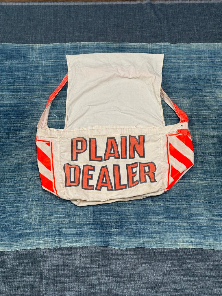 1970s VTG Cleveland Ohio Plain Dealer Newspaper Paperboy bag