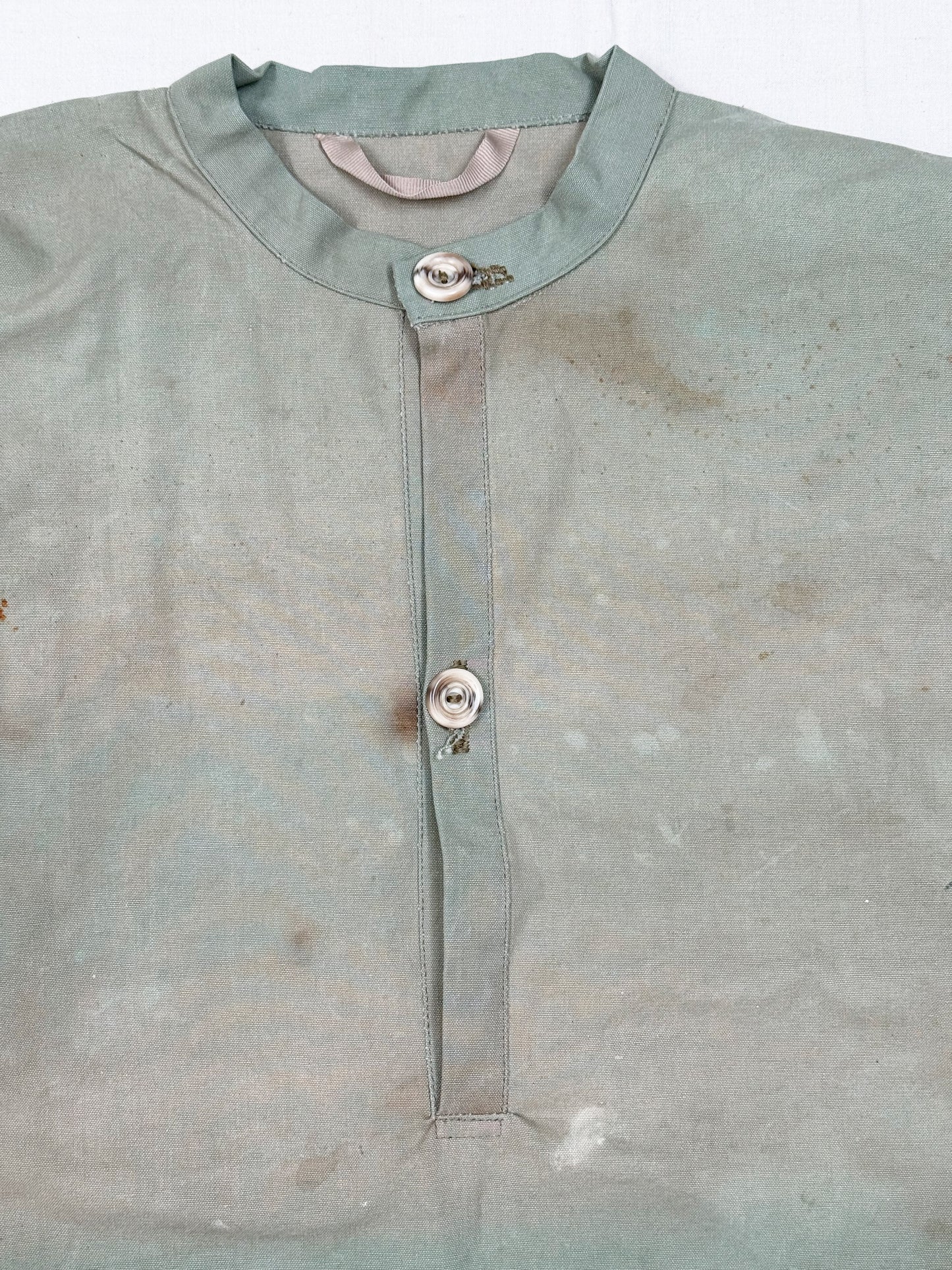 Sun faded Green Canvas Smock
