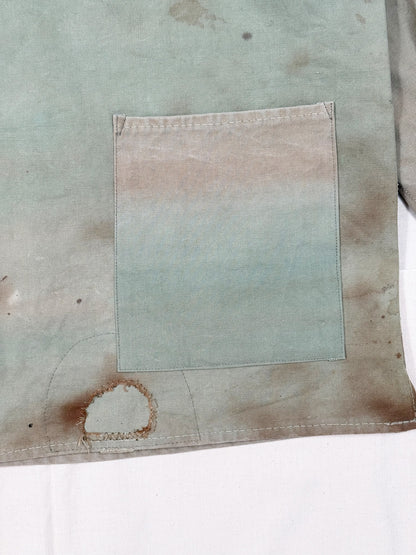 Sun faded Green Canvas Smock
