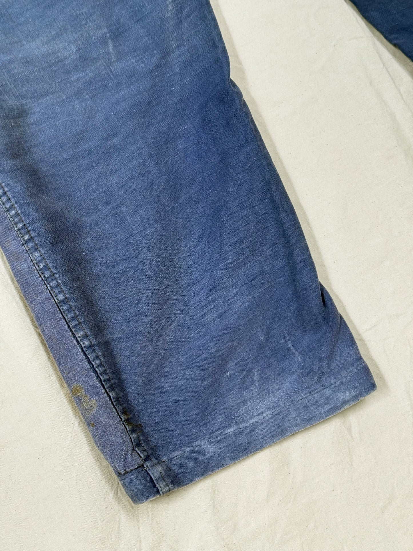 1950s - 1960s Le Pilote French Moleskin Work Pants [34.6"W]