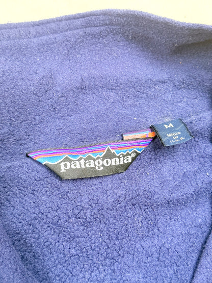 1980s–1990s Patagonia Grey Nylon Fleece Jacket [M]