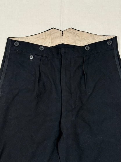 1940s French Wool Formal Pants