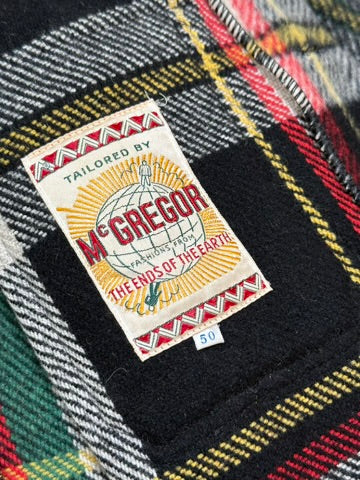 1960s McGregor Heavy Wool Plaid Shirt [Size 50]