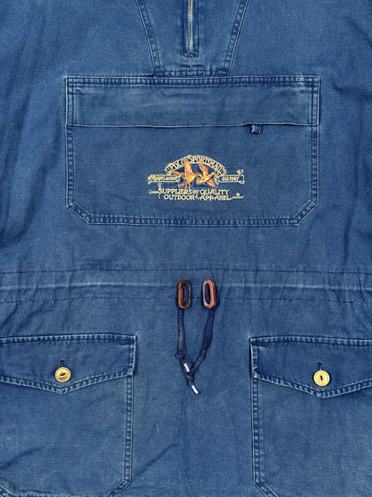 1990s Polo Ralph Lauren Sportsman Navy Cotton Anorak [L]