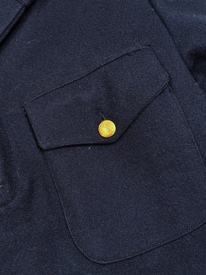 1970s–1980s Swedish Navy Wool Sailor Smock