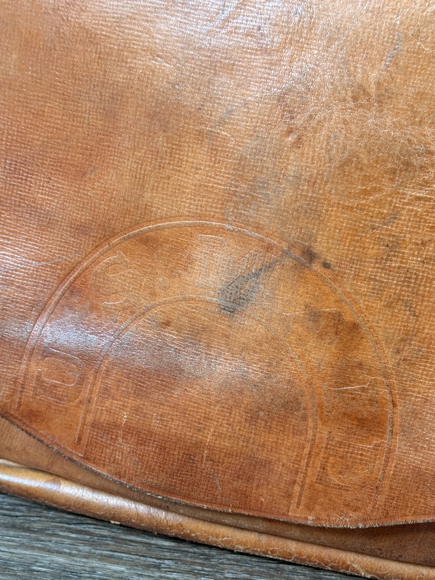 1970 US Postman Leather Mail Carrier Bag