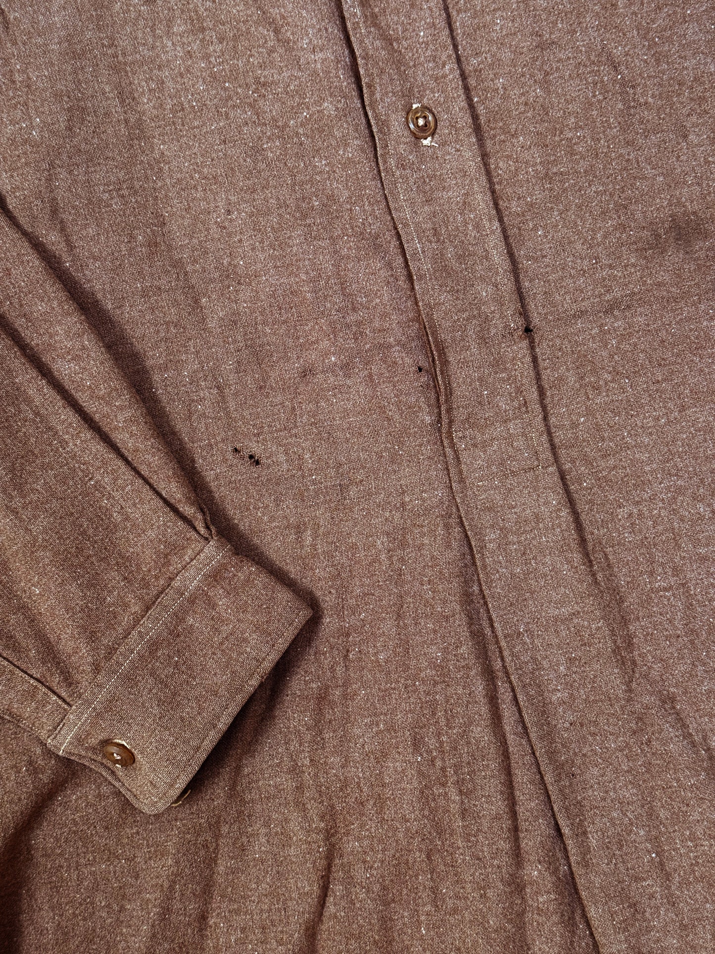 Anderson & Sons Wool Brown Smock Shirt