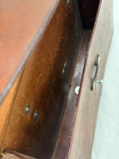 1983 Swiss Army Brown Leather Shoulder Bag