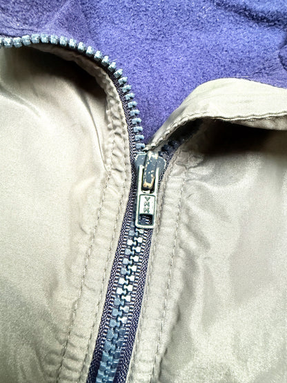 1980s–1990s Patagonia Grey Nylon Fleece Jacket [M]