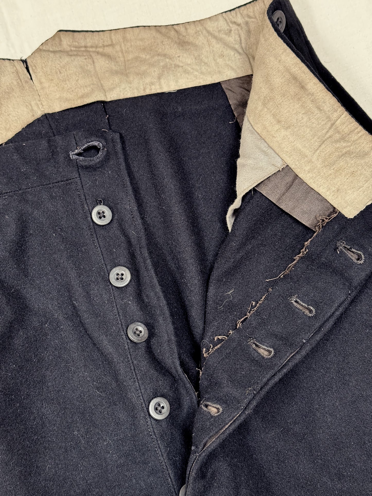 1940s French Wool Formal Pants