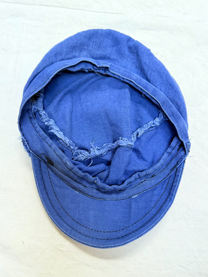 1950s French Blue Cotton Twill Work Cap [58cm]