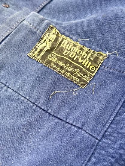 1950s French Moleskin Round Collar Jacket [L]