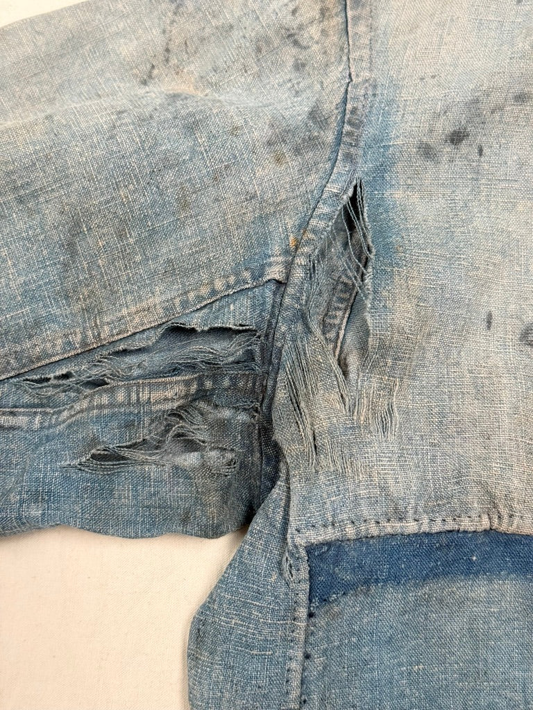 1910s–30s Exceptional Rare French Indigo Patchwork Workwear Jacket