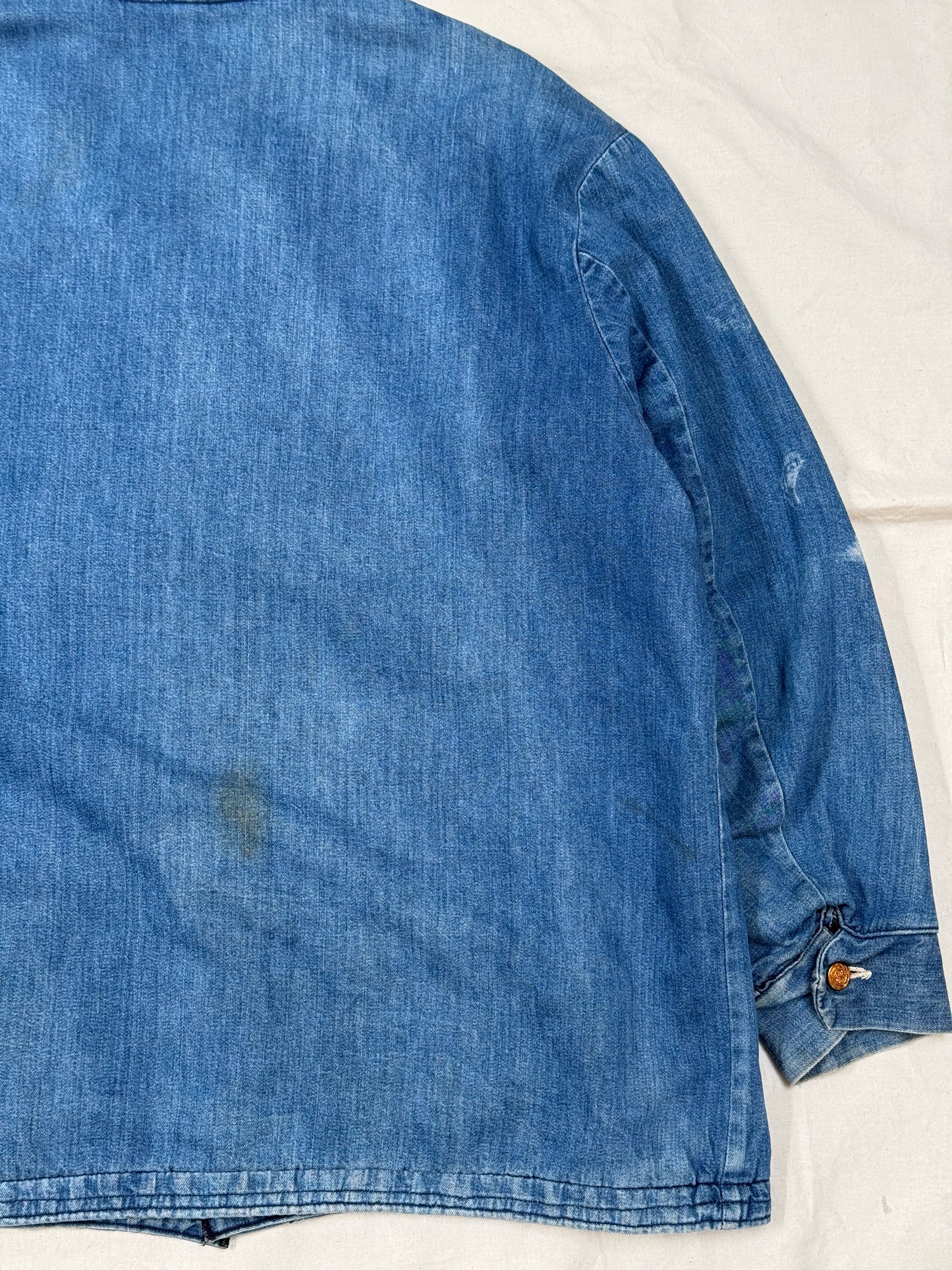 1950s–1960s Wrangler Blanket-Lined Denim Chore Jacket [Size 50]