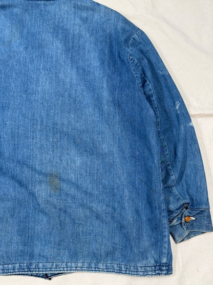 1950s–1960s Wrangler Blanket-Lined Denim Chore Jacket [Size 50]