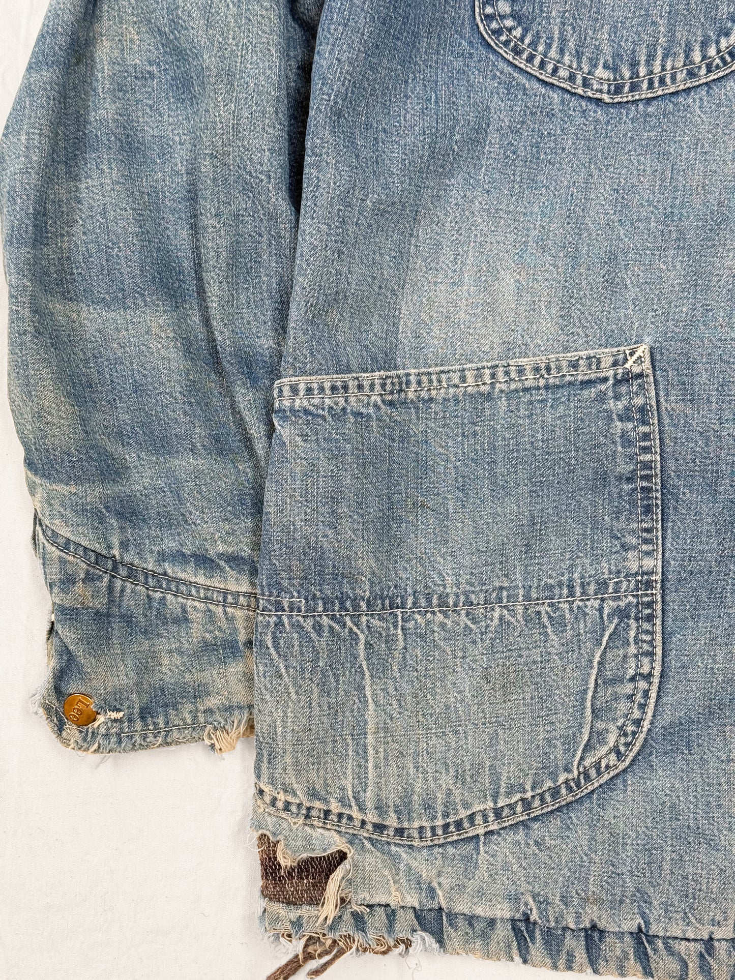 1970s Lee 81-LJ Blanket-Lined Denim Chore Jacket [42 REG]