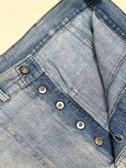 Rare 1940s USN Denim Dungarees [W31.5 L27]