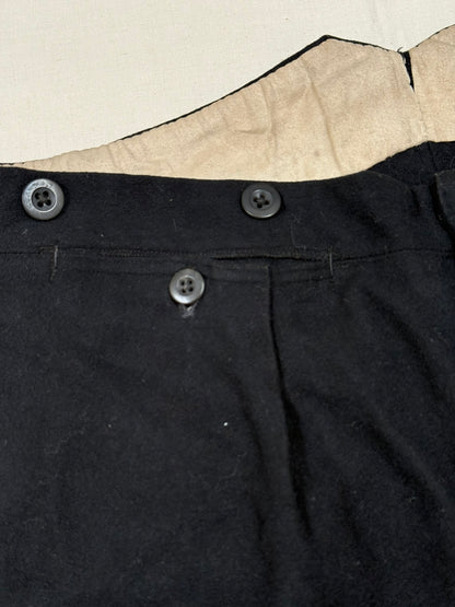 1940s French Wool Formal Pants