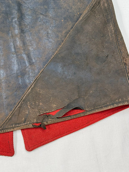 1940s British Army Leather Jerkin [Reversible]