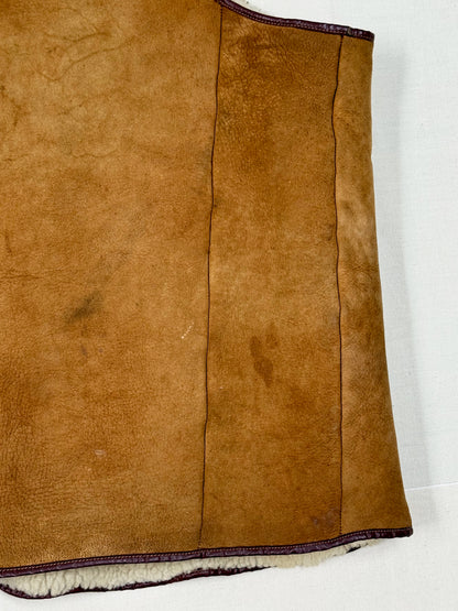 1950s Sheepskin “Ailée” zipper Zip Waistcoat