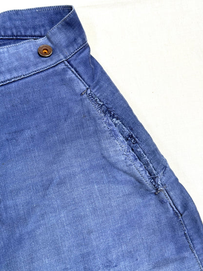 1950s Le Mont St Michel Moleskin Pants [36W]