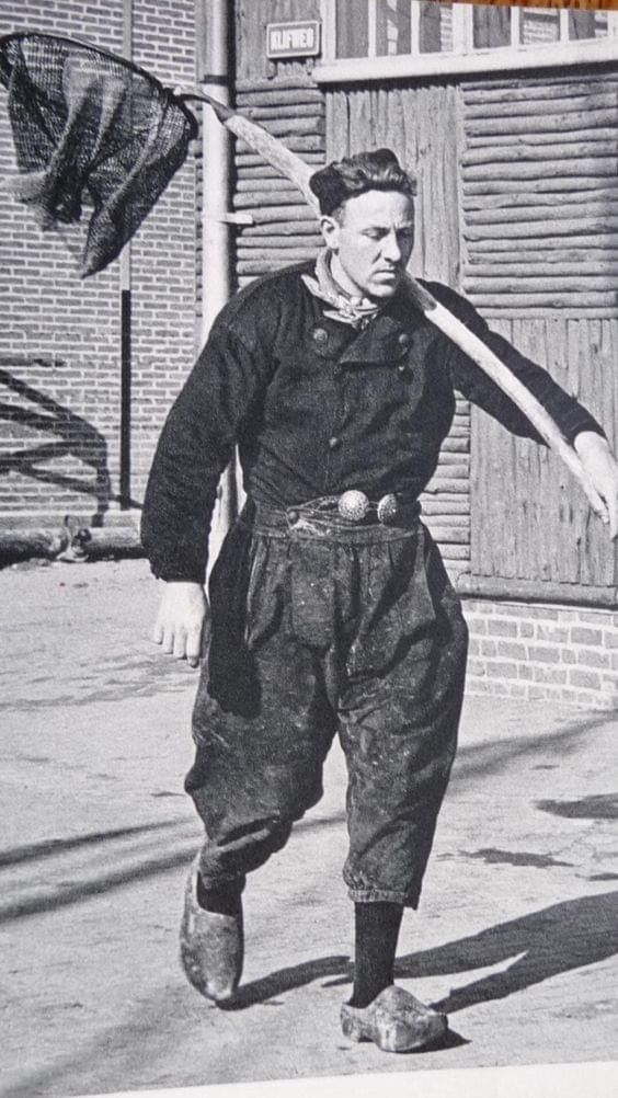 1930s Dutch Wool Double-Breasted Boxy Fisherman Jacket
