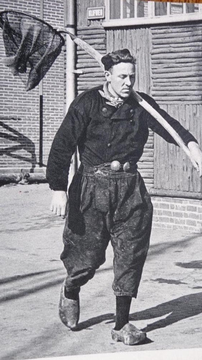 1930s Dutch Wool Double-Breasted Boxy Fisherman Jacket