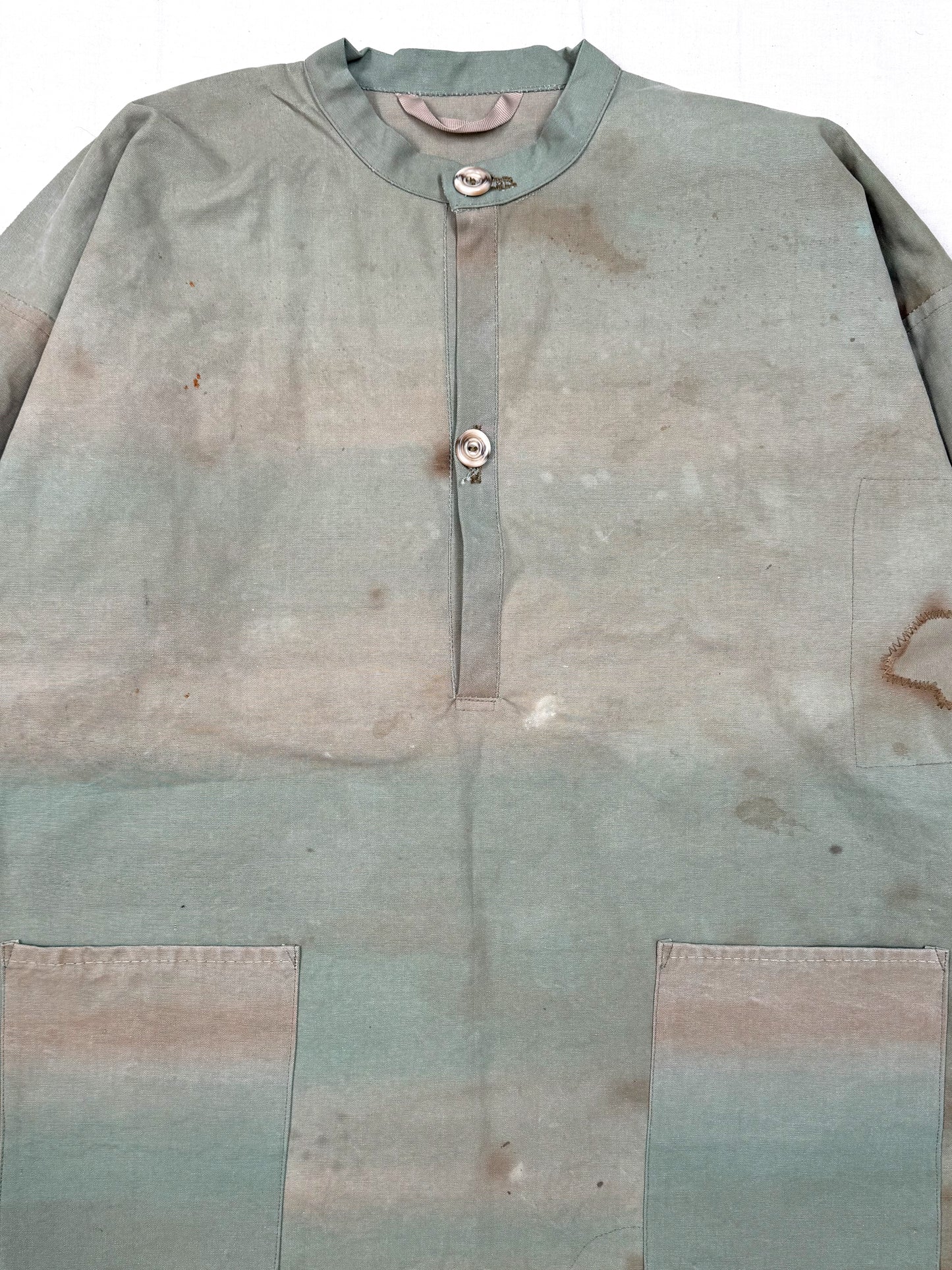 Sun faded Green Canvas Smock