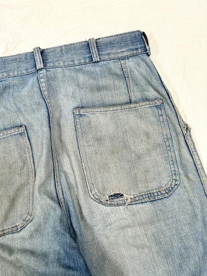 Rare 1940s USN Denim Dungarees [W31.5 L27]