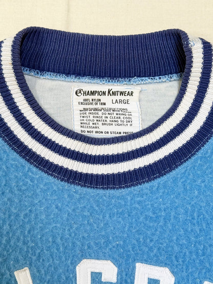 1960s Champion Knitwear Hillsdale College Nylon Sweater [L]