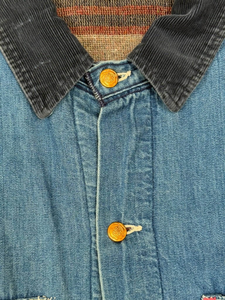 1950s–1960s Wrangler Blanket-Lined Denim Chore Jacket [Size 50]