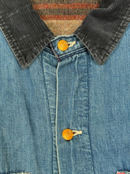 1950s–1960s Wrangler Blanket-Lined Denim Chore Jacket [Size 50]