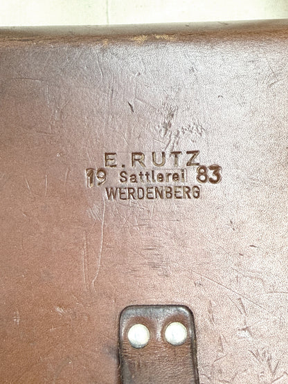 1983 Swiss Army Brown Leather Shoulder Bag