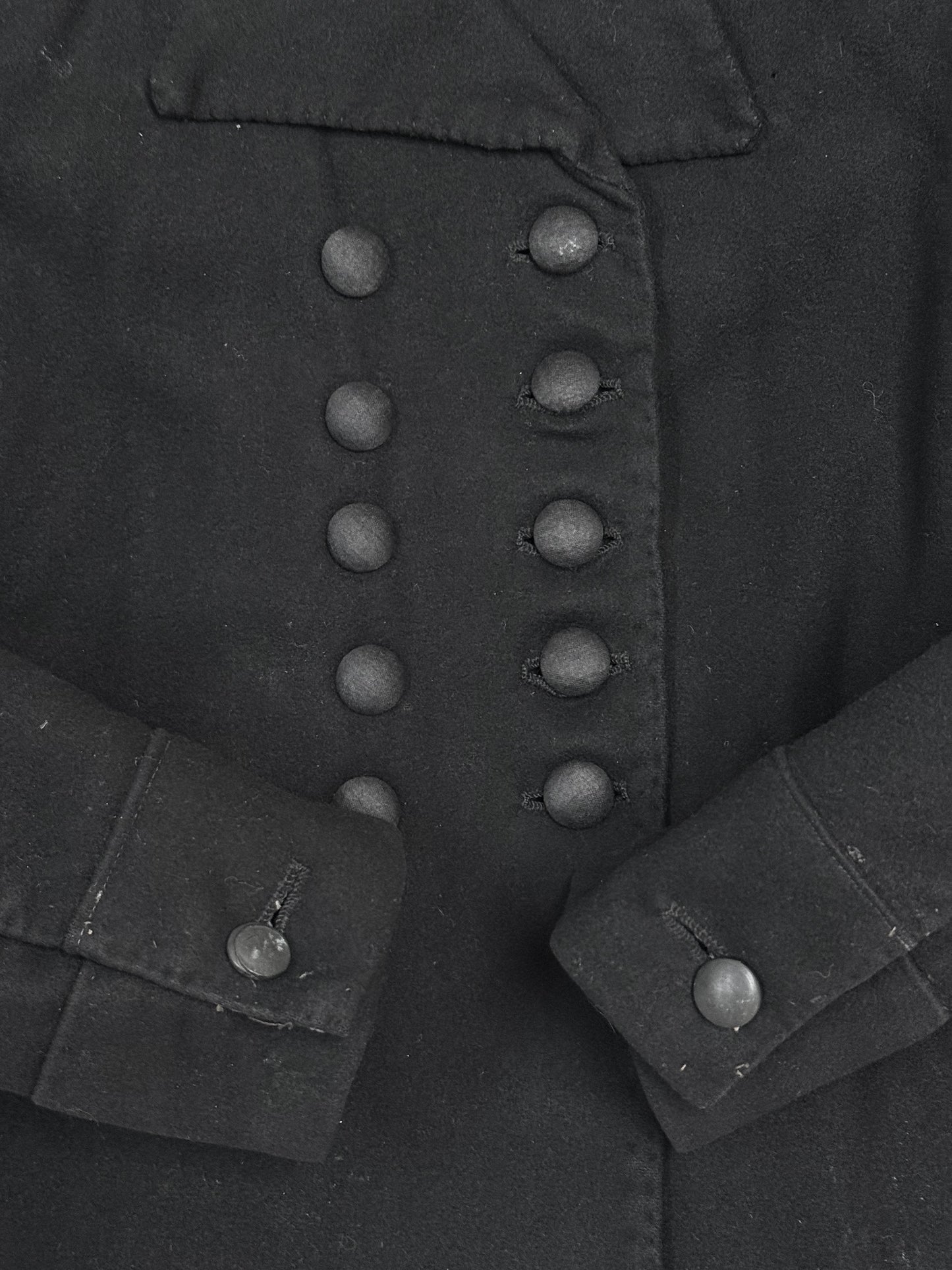 1930s Dutch Wool Double-Breasted Boxy Fisherman Jacket