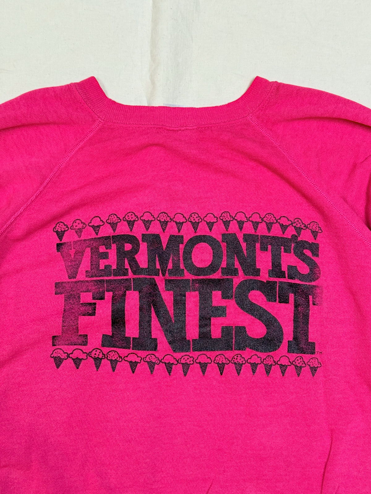 1980s Hanes Ben & Jerry’s “Vermont’s Finest” Sweatshirt – Hot Pink