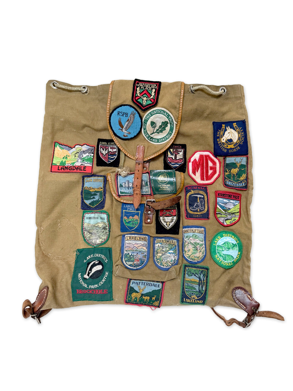 1965–1975 British Lake District Souvenir Patch Hiking Backpack