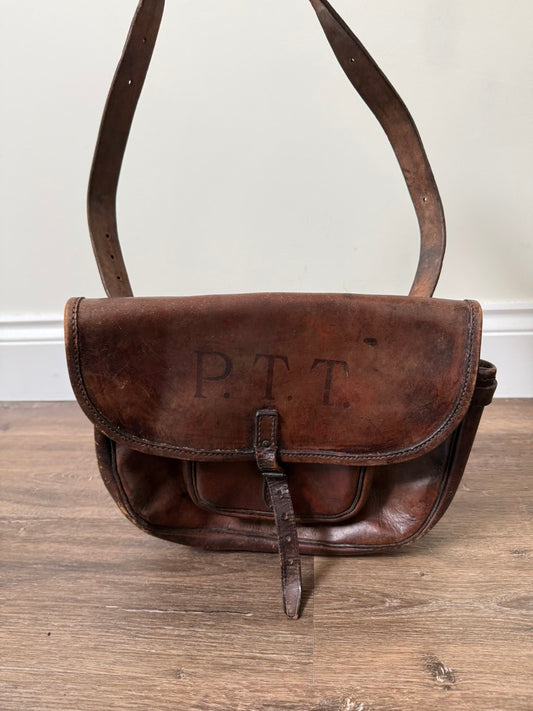 1940s - 1960s French P.T.T Postman Bag