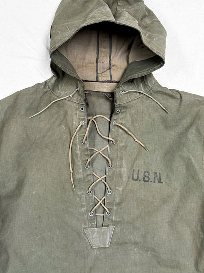 WWII US Navy Foul Weather Smock – Shortened Sleeves [Large]