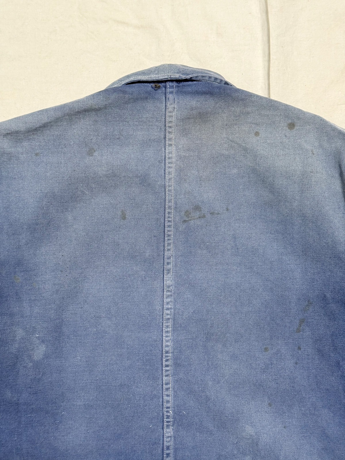 1950s French Blue Cotton Twill Chore Jacket